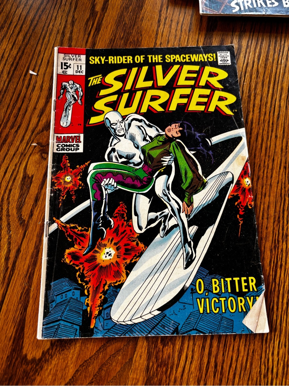 Vintage Marvel The Silver Surfer Comic 60s GC. December issue 11